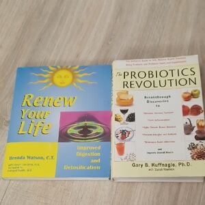 Digestion Detoxification books. Renew Your Life & The Probiotics Revolution